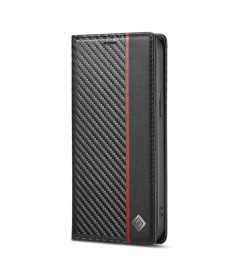 Flip cover iPhone 13 Pro Max fibre de carbone Vertical Stripe