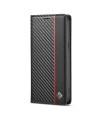Flip cover iPhone 13 Pro Max fibre de carbone Vertical Stripe