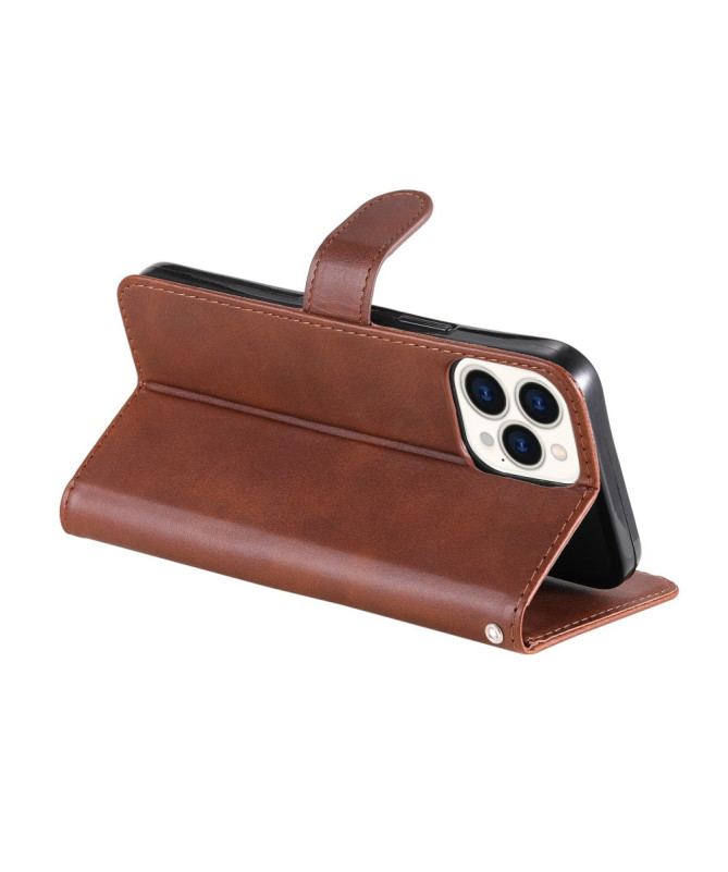 Housse iPhone 13 Pro Max Zipper Pocket effet cuir