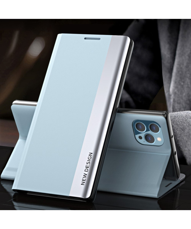 Etui iPhone 13 Pro Max Business effet cuir Magnet