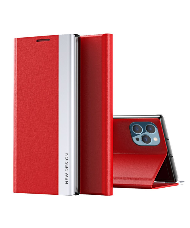 Etui iPhone 13 Pro Max Business effet cuir Magnet