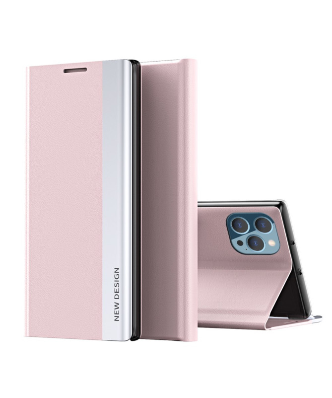 Etui iPhone 13 Pro Max Business effet cuir Magnet