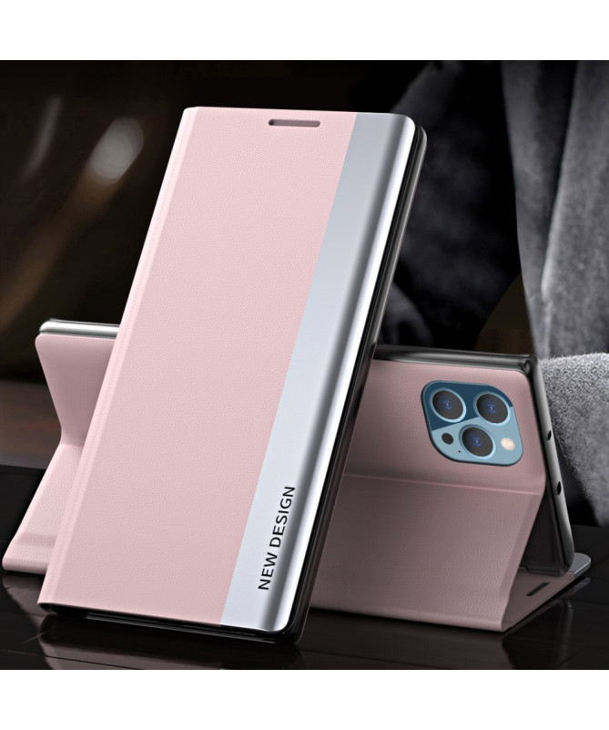 Etui iPhone 13 Pro Max Business effet cuir Magnet