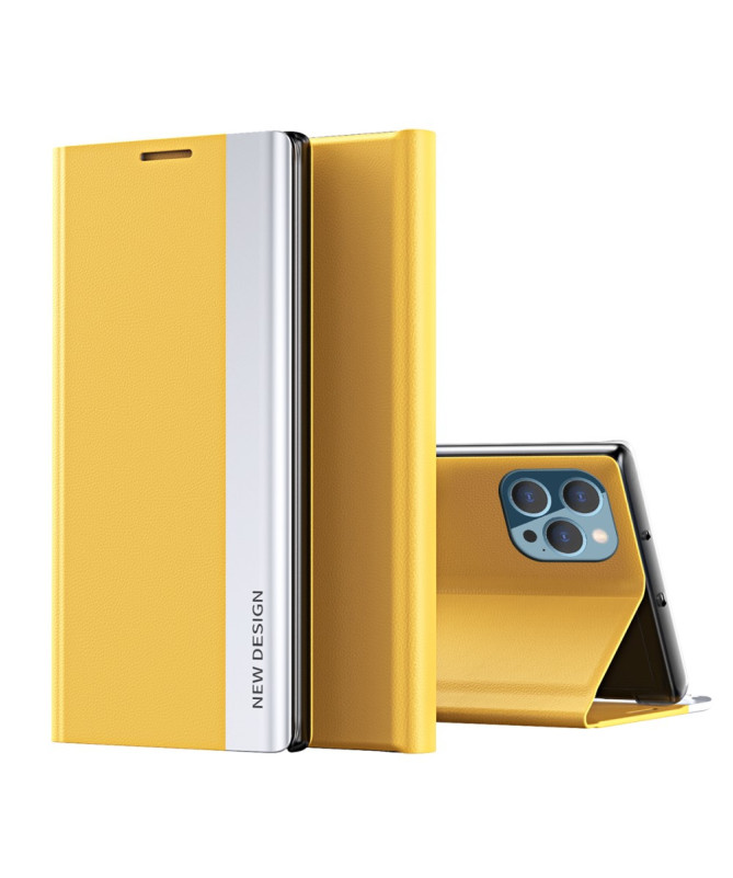 Etui iPhone 13 Pro Max Business effet cuir Magnet