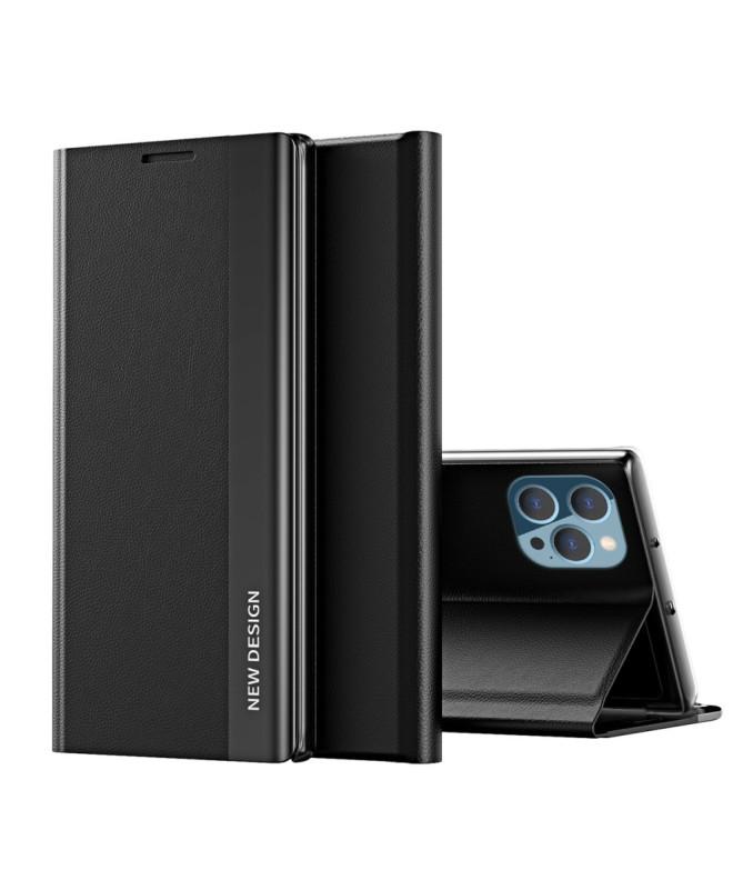 Etui iPhone 13 Pro Max Business effet cuir Magnet