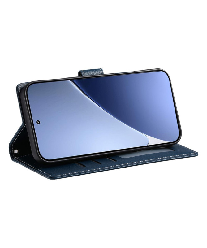 Etui Xiaomi 15 Portefeuille Texture Litchi