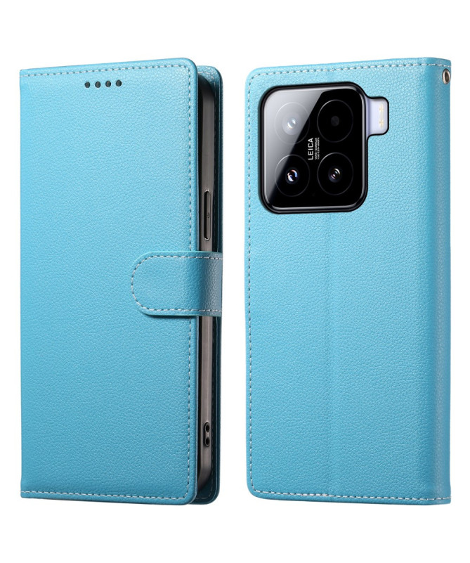 Etui Xiaomi 15 Portefeuille Texture Litchi