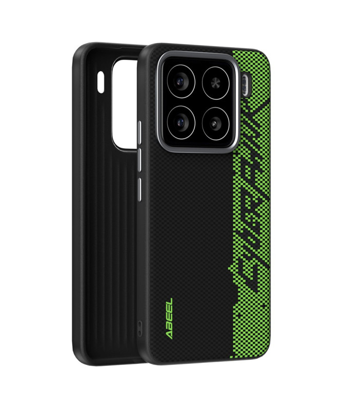 Coque Xiaomi 15 Racing ABEEL Noir et Vert Compatible MagSafe