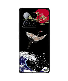 Coque Xiaomi 15 Grue et Vague