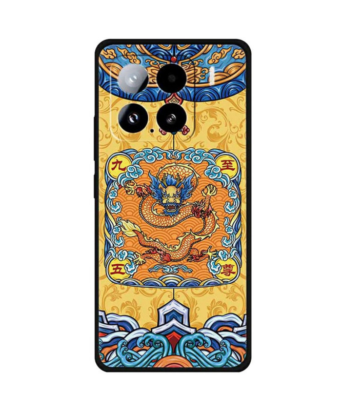 Coque Xiaomi 15 Dragon Impérial Brodé