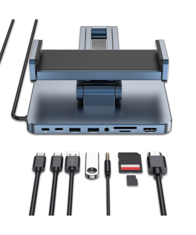 Support Tablette 8-en-1 avec Hub USB-C