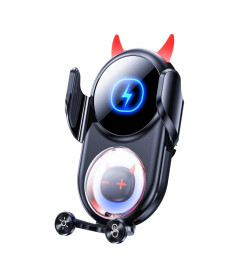 Support Voiture Design Diable Chargeur Sans Fil