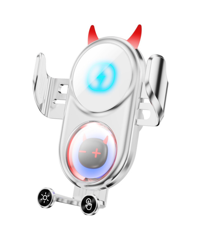 Support Voiture Design Diable Chargeur Sans Fil