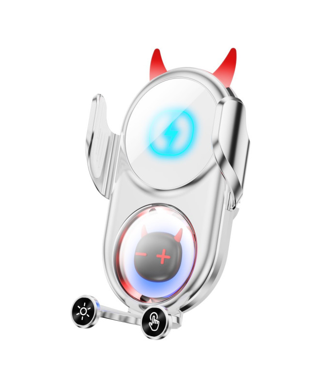 Support Voiture Design Diable Chargeur Sans Fil