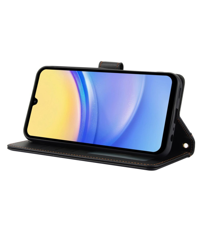 Housse Samsung Galaxy A36 5G Portefeuille Couture Premium