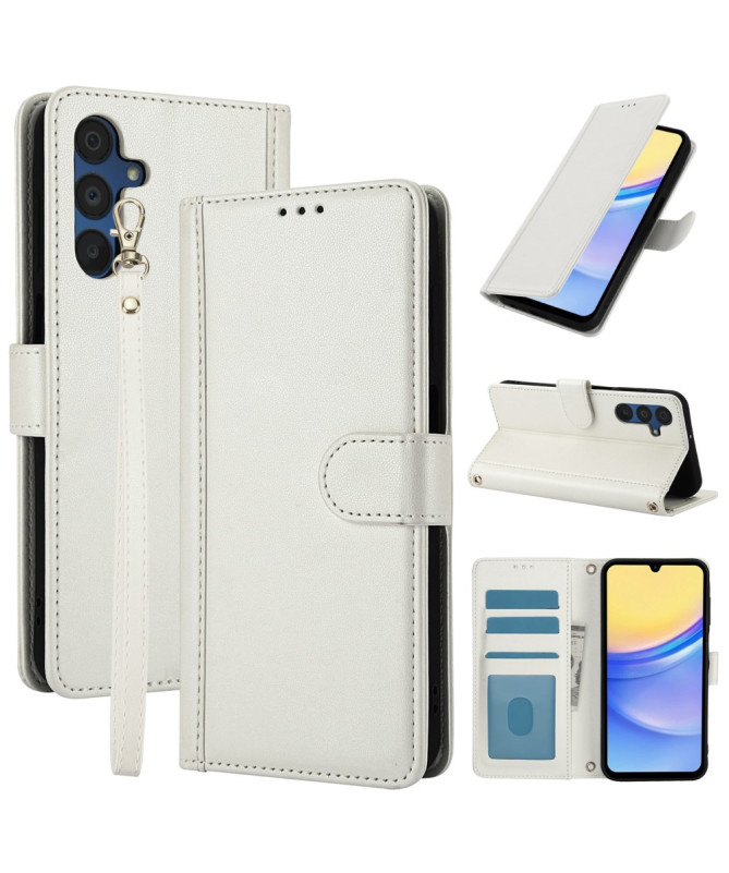 Housse Samsung Galaxy A36 5G Portefeuille Couture Premium