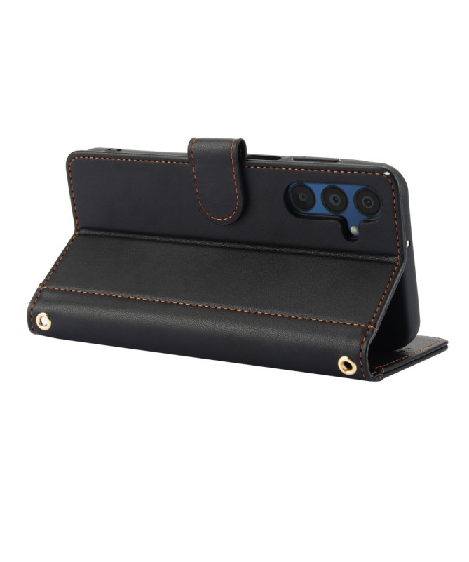 Housse Samsung Galaxy A36 5G Portefeuille Couture Premium