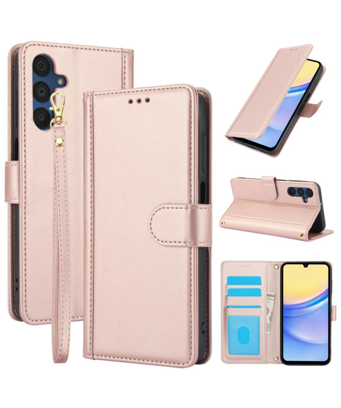 Housse Samsung Galaxy A36 5G Portefeuille Couture Premium