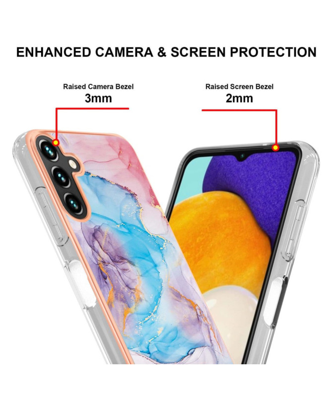 Coque Samsung Galaxy A56 5G Marbre Multicolore Pastel