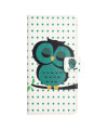 Housse Samsung Galaxy A56 5G hibou et motifs à pois