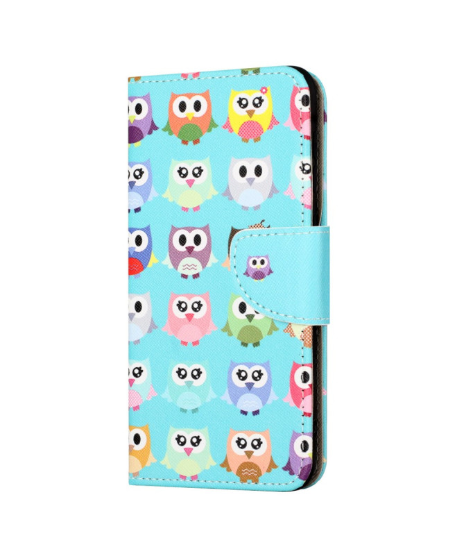 Housse Samsung Galaxy A56 5G Chouettes Colorées