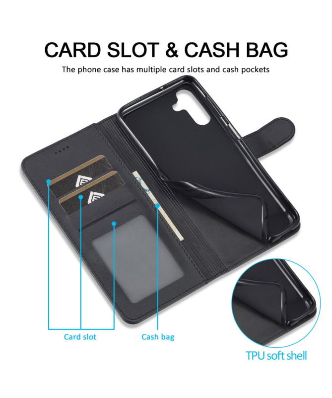 Housse Samsung Galaxy A56 5G Effet Cuir LC.IMEEKE