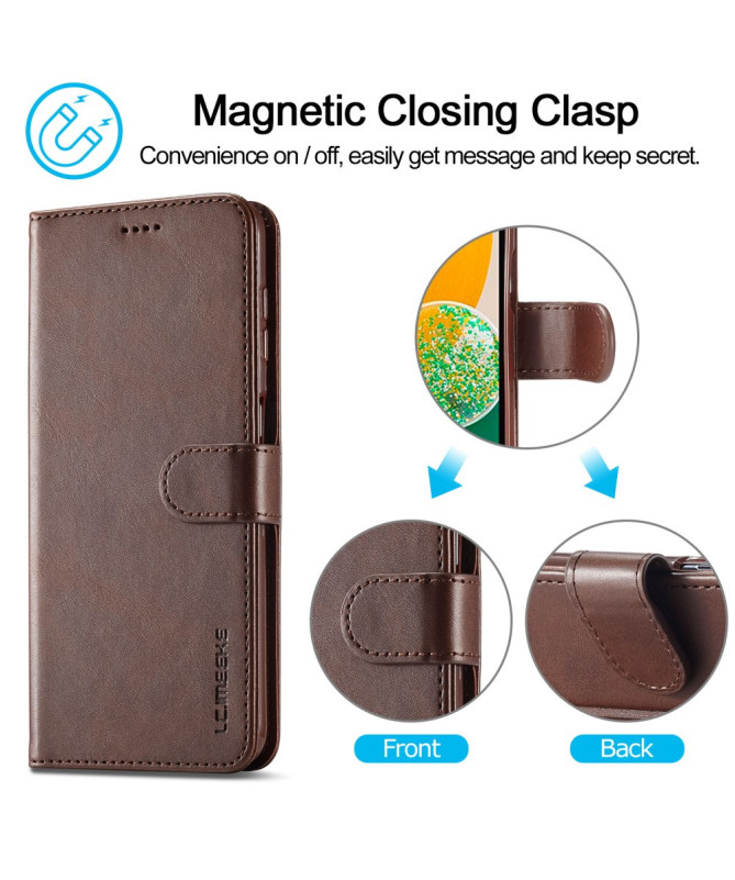 Housse Samsung Galaxy A56 5G Effet Cuir LC.IMEEKE