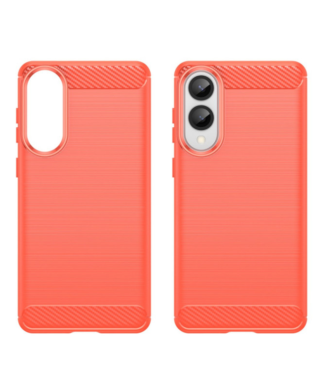 Coque Samsung Galaxy S25 Edge Effet Brossé avec Texture Carbone