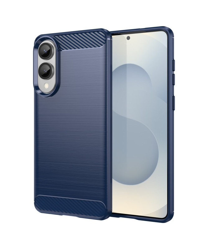 Coque Samsung Galaxy S25 Edge Effet Brossé avec Texture Carbone