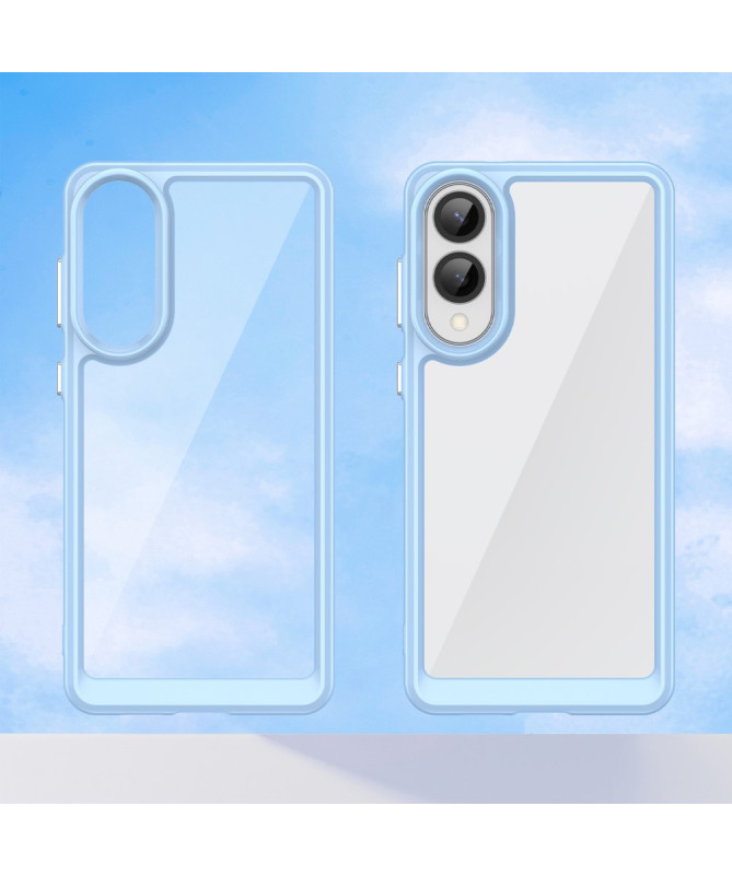 Coque Samsung Galaxy S25 Edge Transparente Contour Couleuré