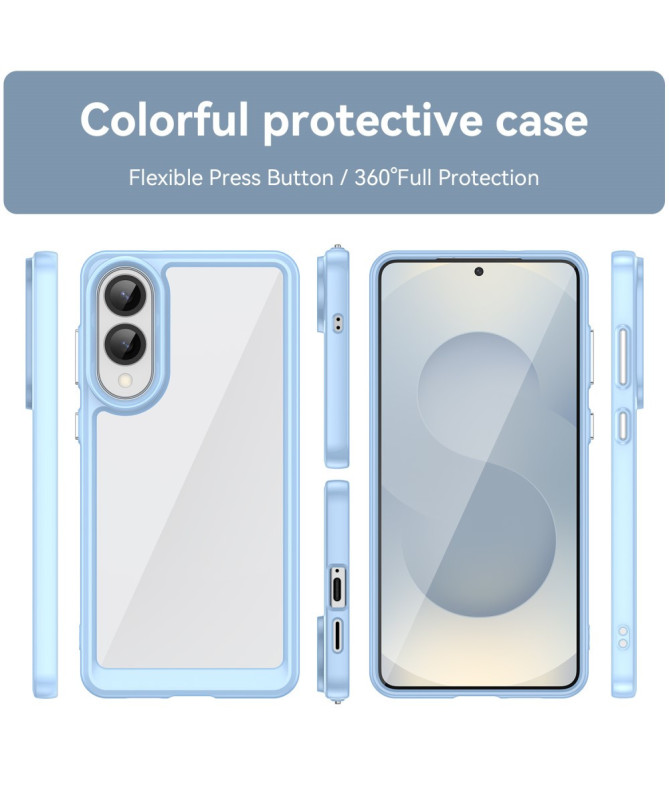 Coque Samsung Galaxy S25 Edge Transparente Contour Couleuré