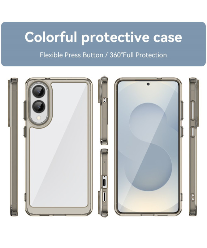 Coque Samsung Galaxy S25 Edge Transparente Contour Couleuré