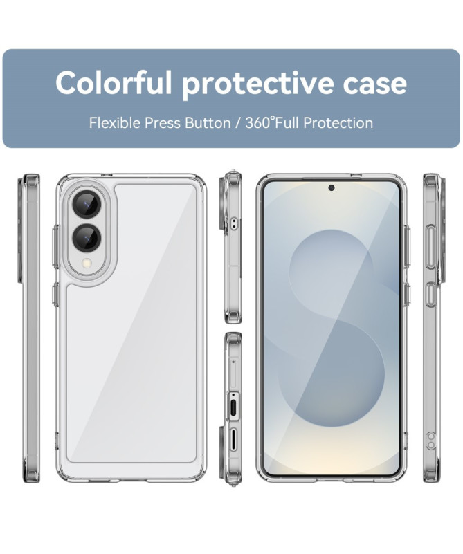 Coque Samsung Galaxy S25 Edge Transparente Contour Couleuré