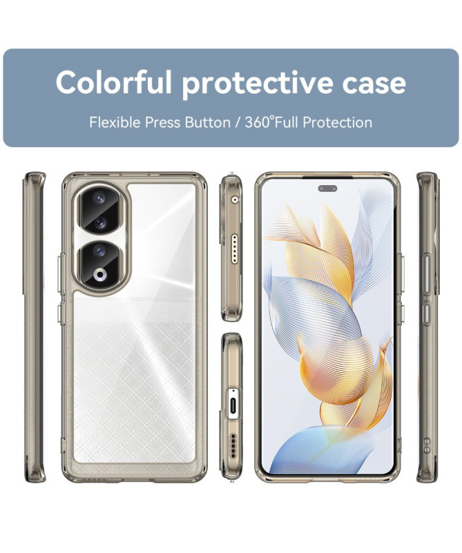 Coque Honor 90 Pro Transparente Contour Couleuré