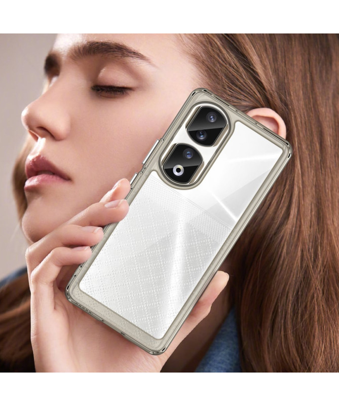 Coque Honor 90 Pro Transparente Contour Couleuré
