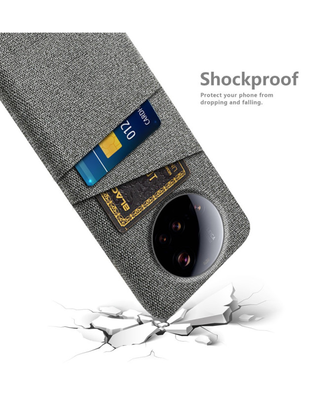 KORTHA - Coque Xiaomi 15 Ultra en Tissu avec Double Rangement