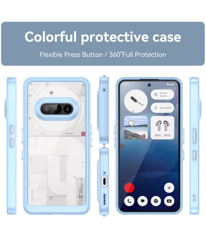 Coque Nothing Phone (3a) Transparente Contour Coloré