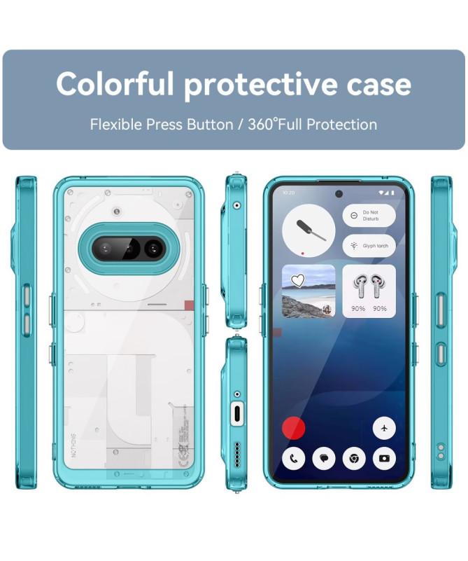 Coque Nothing Phone (3a) Transparente Contour Coloré