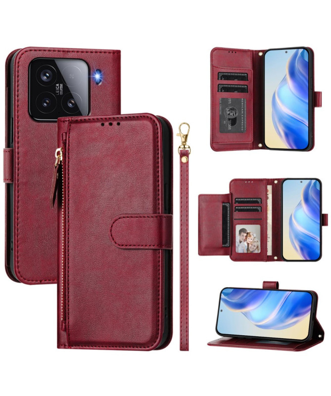 Housse Xiaomi 15 Porte-Cartes à Lanière