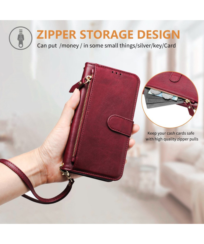 Housse Xiaomi 15 Porte-Cartes à Lanière