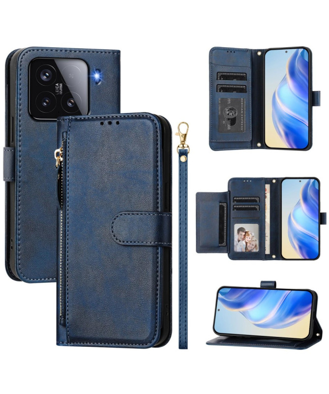 Housse Xiaomi 15 Porte-Cartes à Lanière