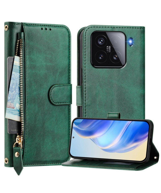 Housse Xiaomi 15 Porte-Cartes à Lanière