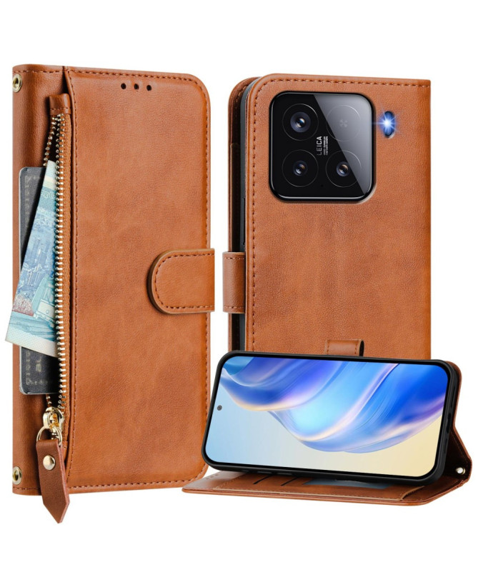 Housse Xiaomi 15 Porte-Cartes à Lanière