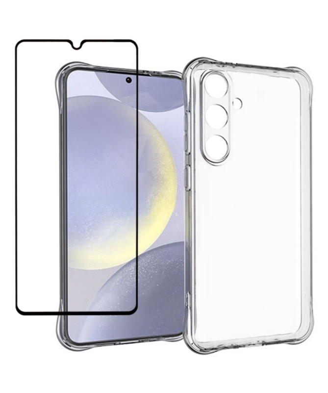 Pack Samsung Galaxy A26 5G Coque Transparente + Verre Trempé
