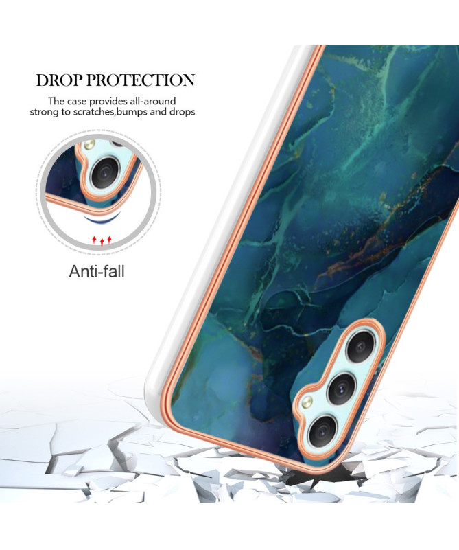 Coque Samsung Galaxy A26 5G Marbre Vert Émeraude