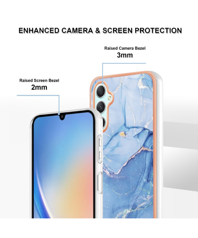 Coque Samsung Galaxy A26 5G Marbre Bleu