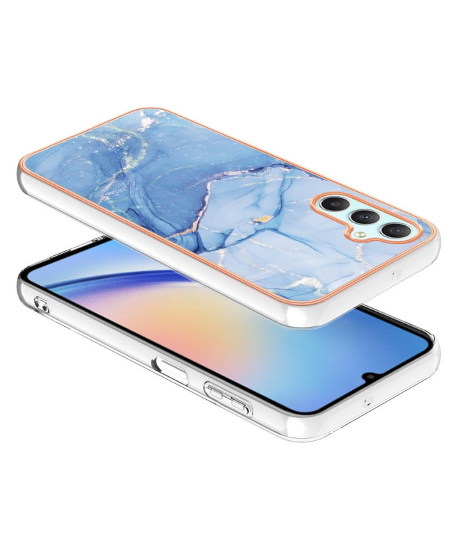Coque Samsung Galaxy A26 5G Marbre Bleu