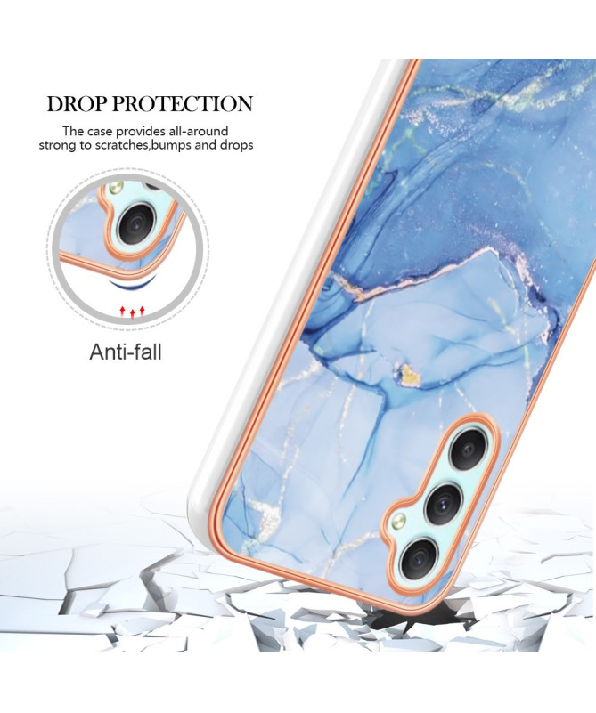 Coque Samsung Galaxy A26 5G Marbre Bleu