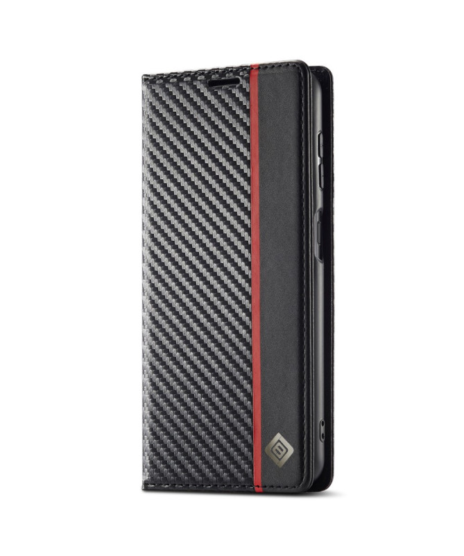 Flip cover Samsung Galaxy A26 5G fibre de carbone Vertical Stripe