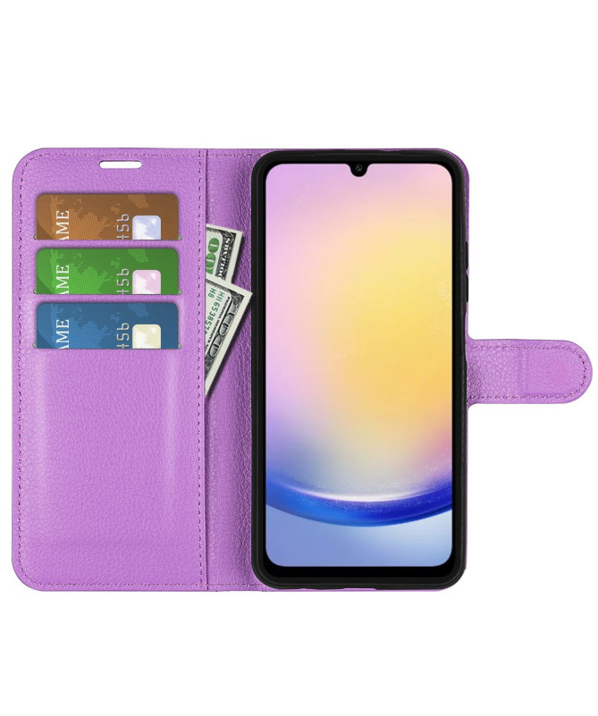 Étui Samsung Galaxy A26 5G style cuir porte cartes